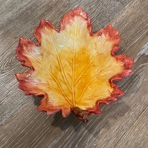 Fall leaf candy dish